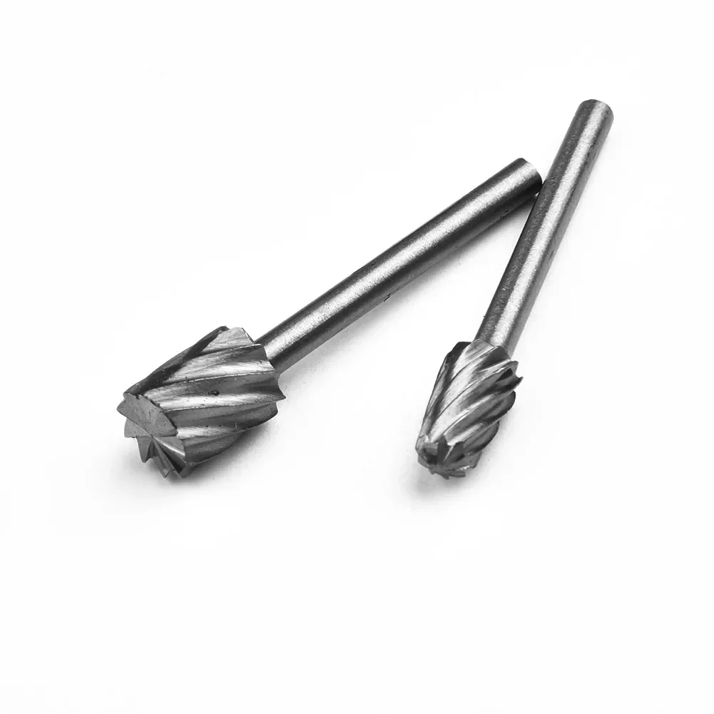 6 PCS HSS Rotary Multi Tool Burr Routing Router Set di punte da trapano Mill Cutter Attacco compatibile HSS Rotary Burr Tool per