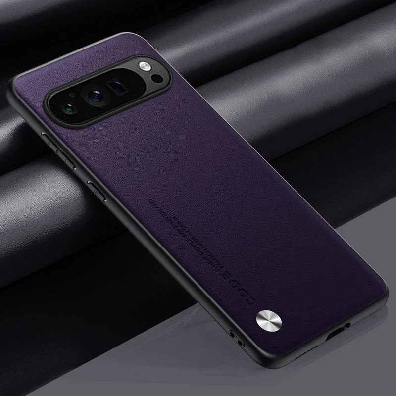 Luxuriöse Leder-Handyhülle für Google Pixel 10A 10 11 XL 9A 9 Pro 8Pro 7 6 Pro 8A 7A 5A 4 Schlichte Hautfreundliche Stoßfeste Weiche Rückseiten-Abdeckung
