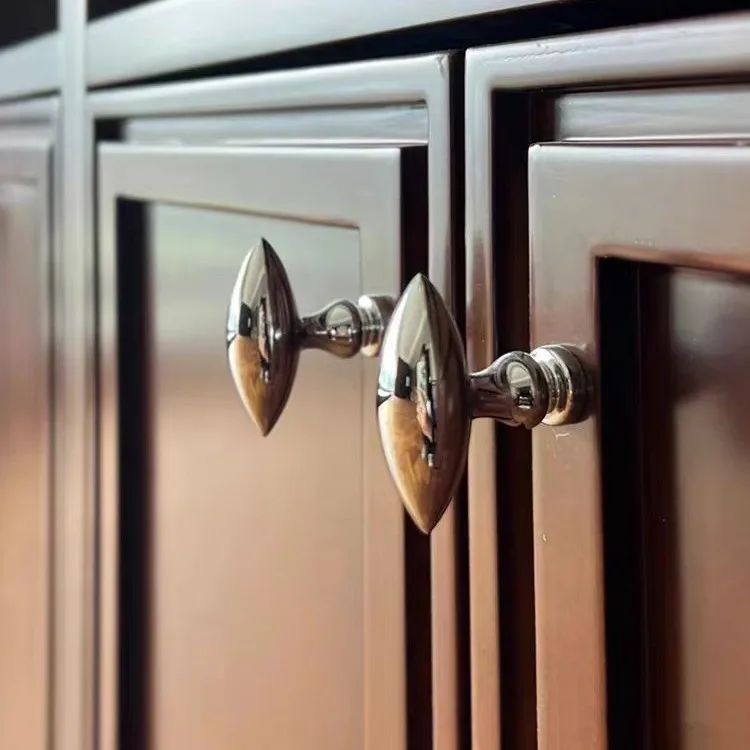 

New Knob Silver Gold Black Solid Brass Wardrobe Kitchen Cabinet Handle Knobs for Drawer Door Cupboard