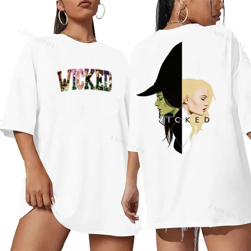 Coquette القوس الشريرة التغيير ل قميص جيد تحديد الجاذبية مكنسة عصا سحرية معالج الفيلم الموسيقية مروحة هدية الجرافيك تي شيرت