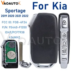 Inteligentny zdalny kluczyk samochodowy do KIA Sportage 2019 2020 2021 2022 Keyless Go 434 MHZ ID47/PCF7938 P/N: 95440-F1200 FCCID: FOB-4F24 4 przyciski