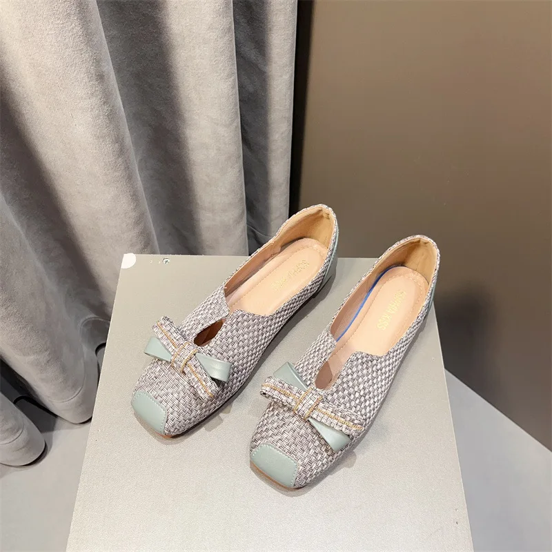 

Fashion Women's Shoes Exquisite Square Head Casual Shoes for Woman Comfortable Shallow Flat Shoe Designer Shoes Zapatos De Mujer