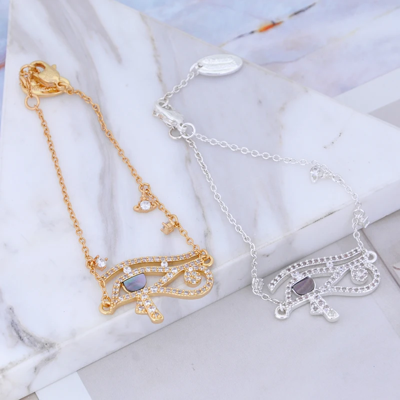 

Браслет для пары из серебра 925 пробы с уникальным дизайном глаз, романтический подарок для девушек.