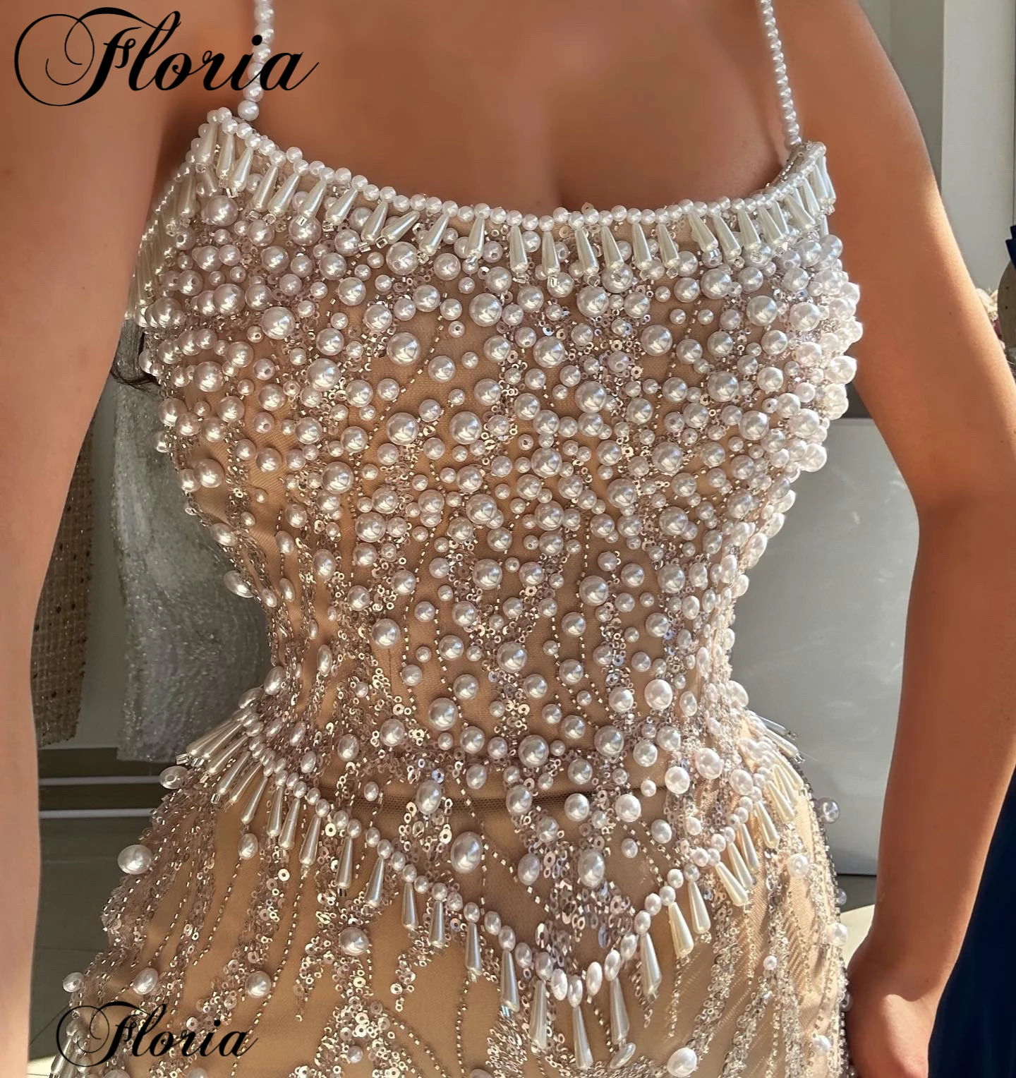 New Elegant Champagne Cocktail Dresses With Pearls Strapless Sexy Prom Dresses Celebrity Dresses For Women Vestidos De Cóctel