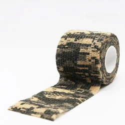 1pc Camouflage Invisible Tape Camo Form riutilizzabile Self Cling Camo Hunting Rifle Fabric Tape Wrap Outdoor Camping strumento ausiliario