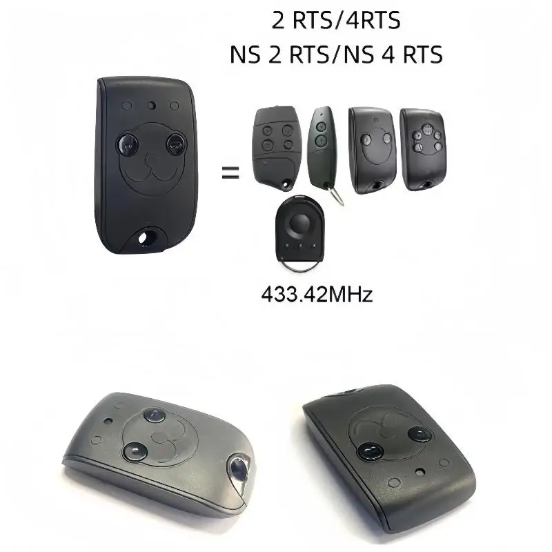1 Stück 433,42 MHz Garagentor-Fernbedienung für NS 2 RTS / NS 4 RTS / NS2RTS / NS4RTS / 2RTS / 4RTS / RTS