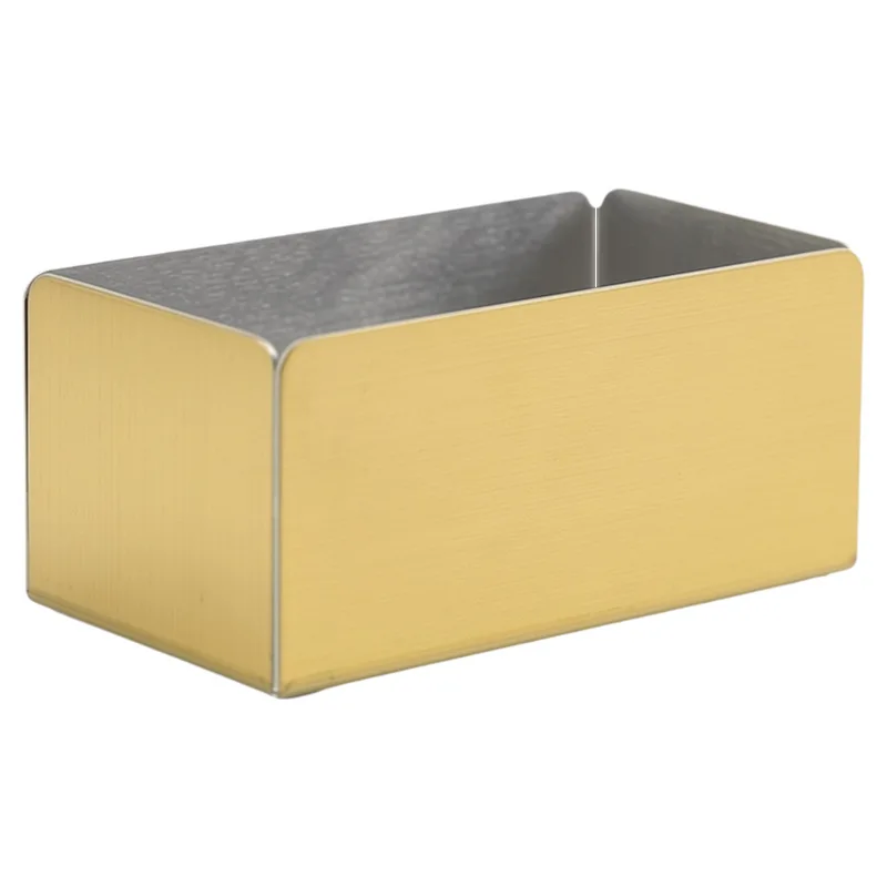304 stainless steel tea bag storage rack, cotton swab storage tank, bar counter, mini countertop, golden coffee sugar bag box.