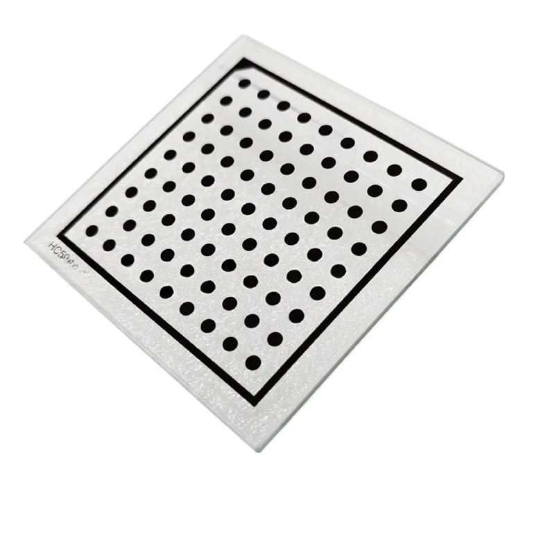 Dot Glass Halcon Camera Calibration Board Visual Dot Array High Precision ± 1 Micron
