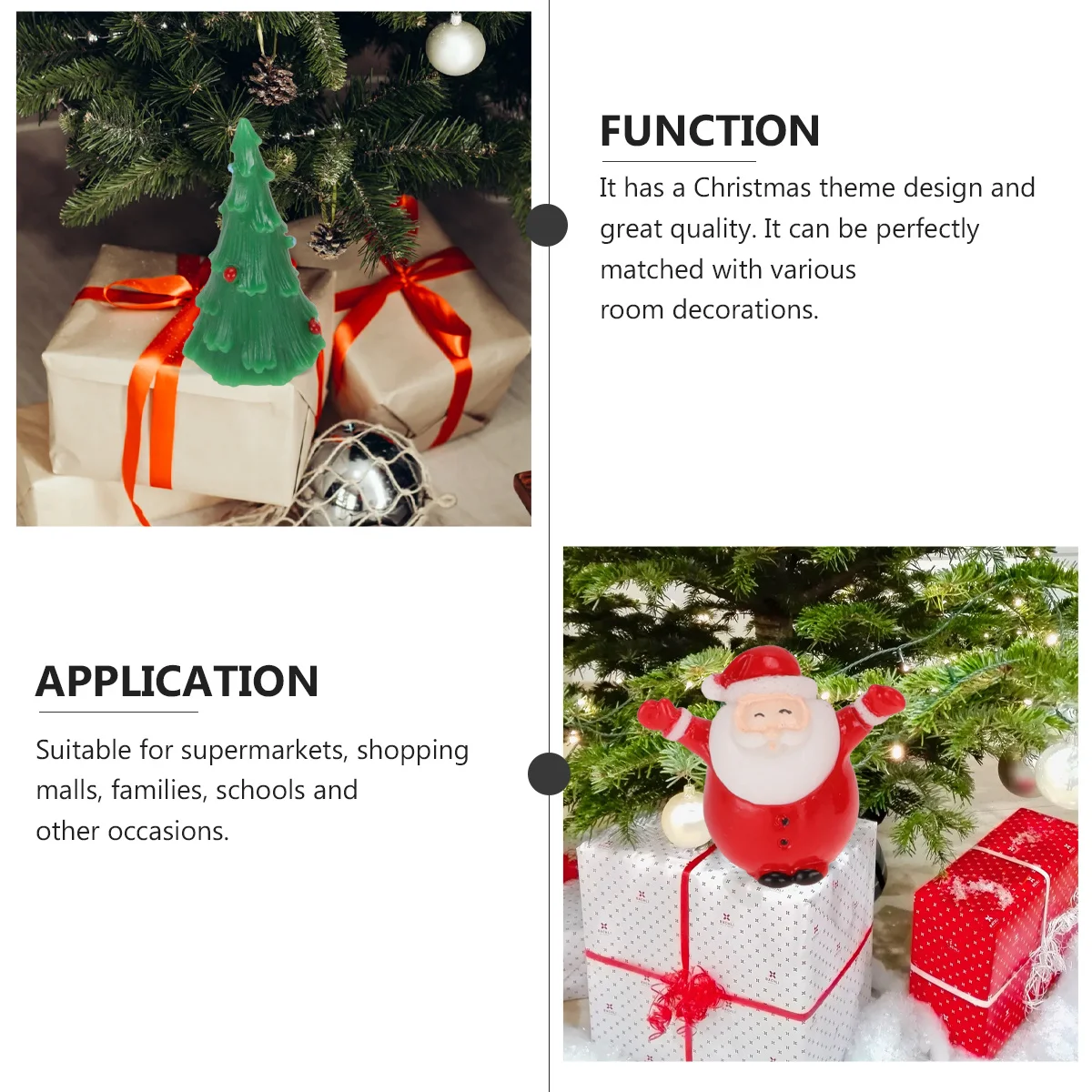 

15 Pcs Miniature Christmas Crafts Micro Adornment Decoration Ornament Scene Decorations