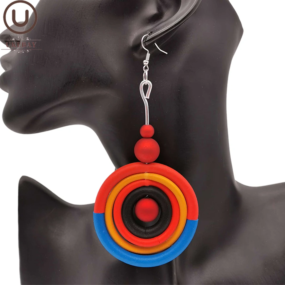 UKEBAY Boho Luxus-Ohrhänger für Damen, Statement-Ohrringe, handgefertigter Gummischmuck, leichte Modeaccessoires, Ohrringe – Detail 1