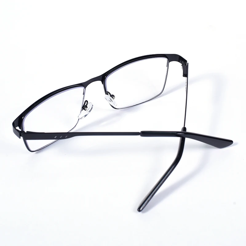 2025 NEUE Männer Blau licht blockieren Lesebrille für Männer Metall Vollformat Leser Lupe Presbyopie Objektiv Brillen + 75 + 100 + 125 – Detail 9