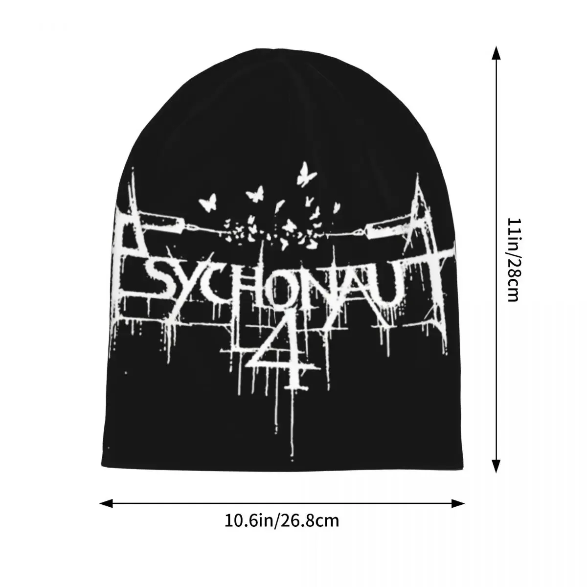 Psychonaut 4 Logo Bonnet Hat Goth Outdoor Skullies Beanies Hat Rock Death for Men Women Spring Head Wrap Caps