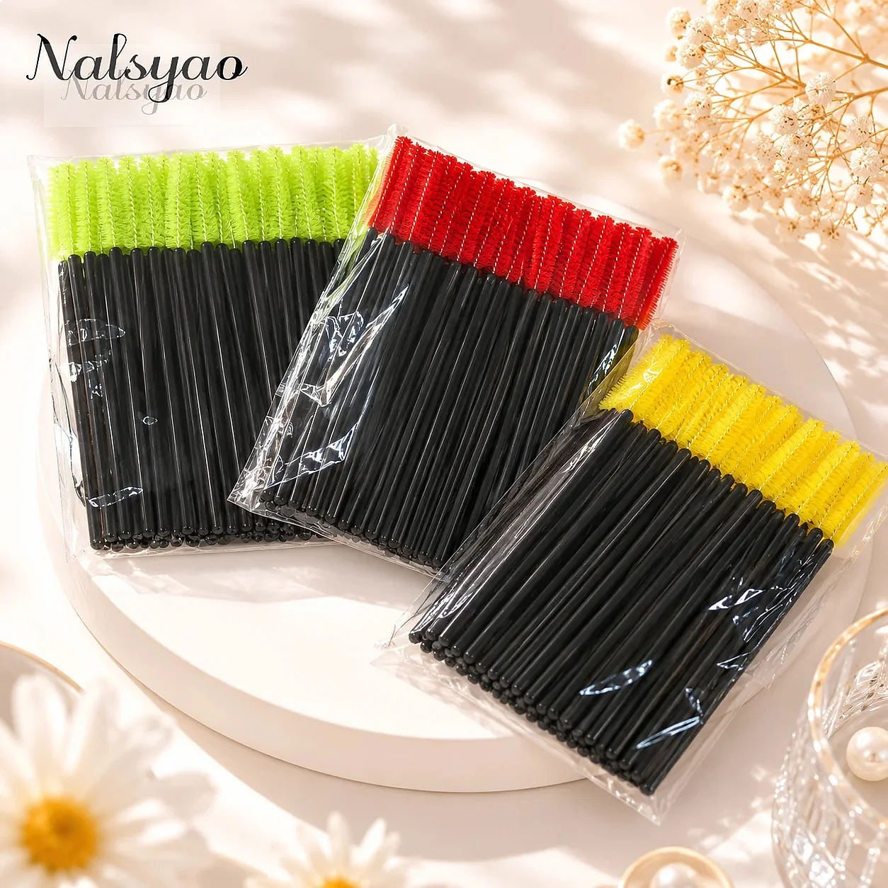 50Pcs Disposable Silicone Mascara Stick Applicator Eyelashes Brushes Eye Lash Makeup Brush Eyelash Extension Tools - view 4
