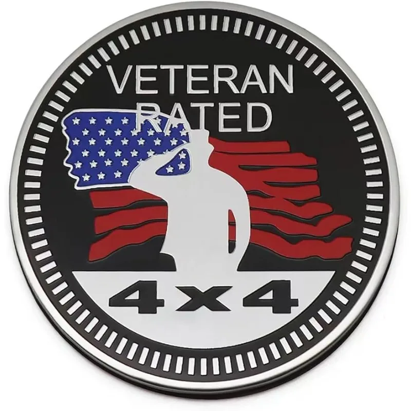 

Camping 4 x 4 Metal Automotive Badge 3D Metal Car Badges Emblems Round Emblem Decals Car Badge Decals Stickers