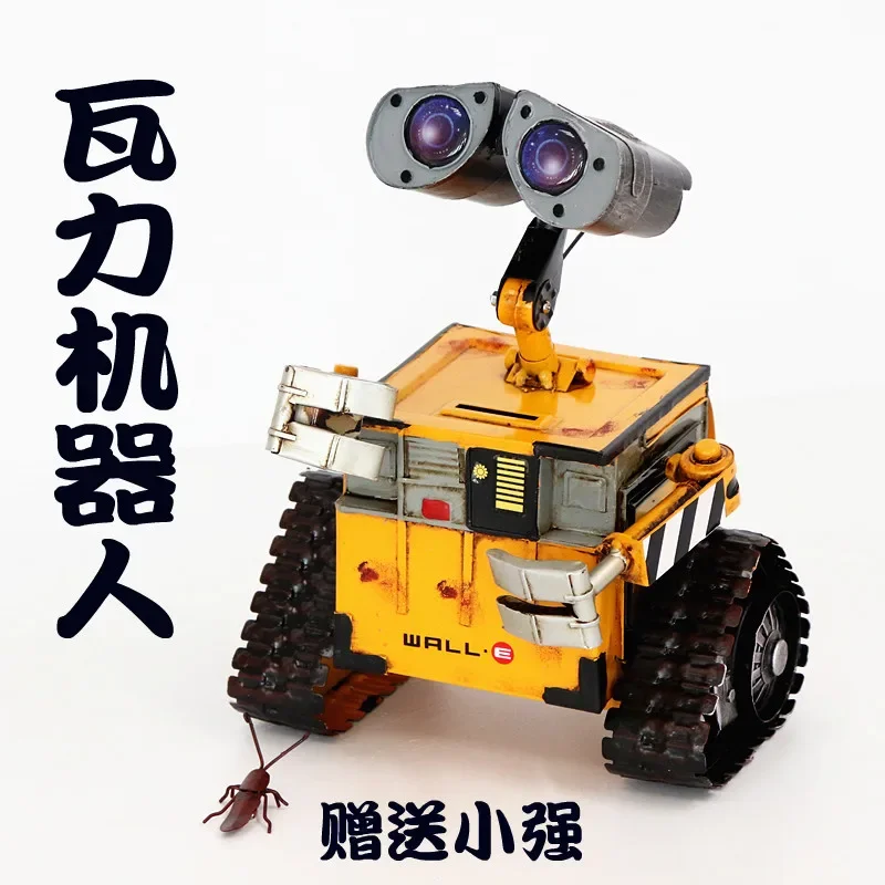 Disney Walle Toys WALL E Anime Robot Action Figure Model Metal Tissue box Piggy bank Toy Kid Birthday Gift for Collection Movie