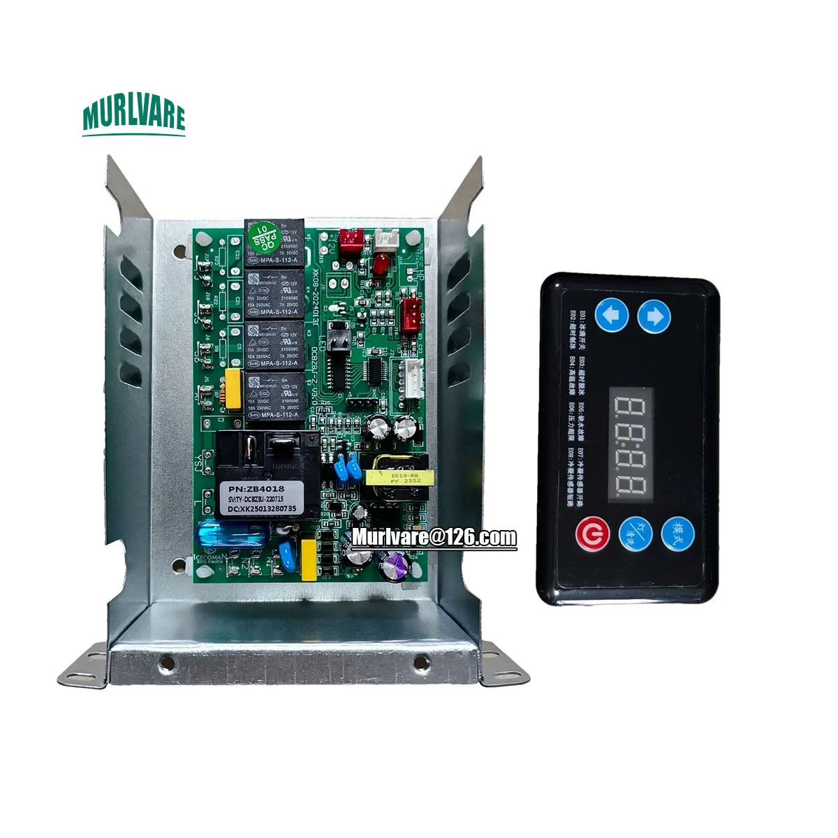 قطع غيار ماكينة صنع الثلج العالمية لوحة تحكم لوحة الكمبيوتر لوحة دارات مطبوعة مع شاشة عرض لآلة الثلج Lecon Yindu