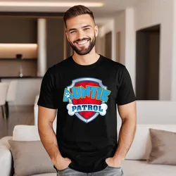 Family Youth Tshirts Auntie Patrol Shirt Dog Mom Printing Tops & Tees VALENTINE DAY 100% Cotton Crew Neck T Shirt Short Sleeve
