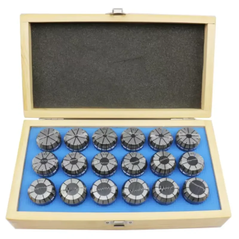 Hot Selling ER32 Collets Set Er32-18pcs Spring Collet DIN6499B Milling Machine 65Mn Steel High Precisipon 0.008mm 0.015mm