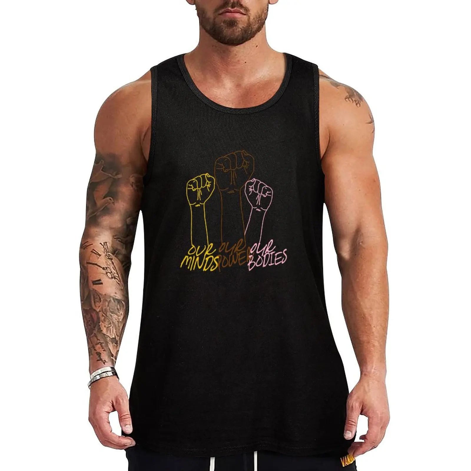 OUR MINDS, OUR POWER, OUR BODIES Tank Top Man summer clothes Men's clothes luxury style t-shirt Men's