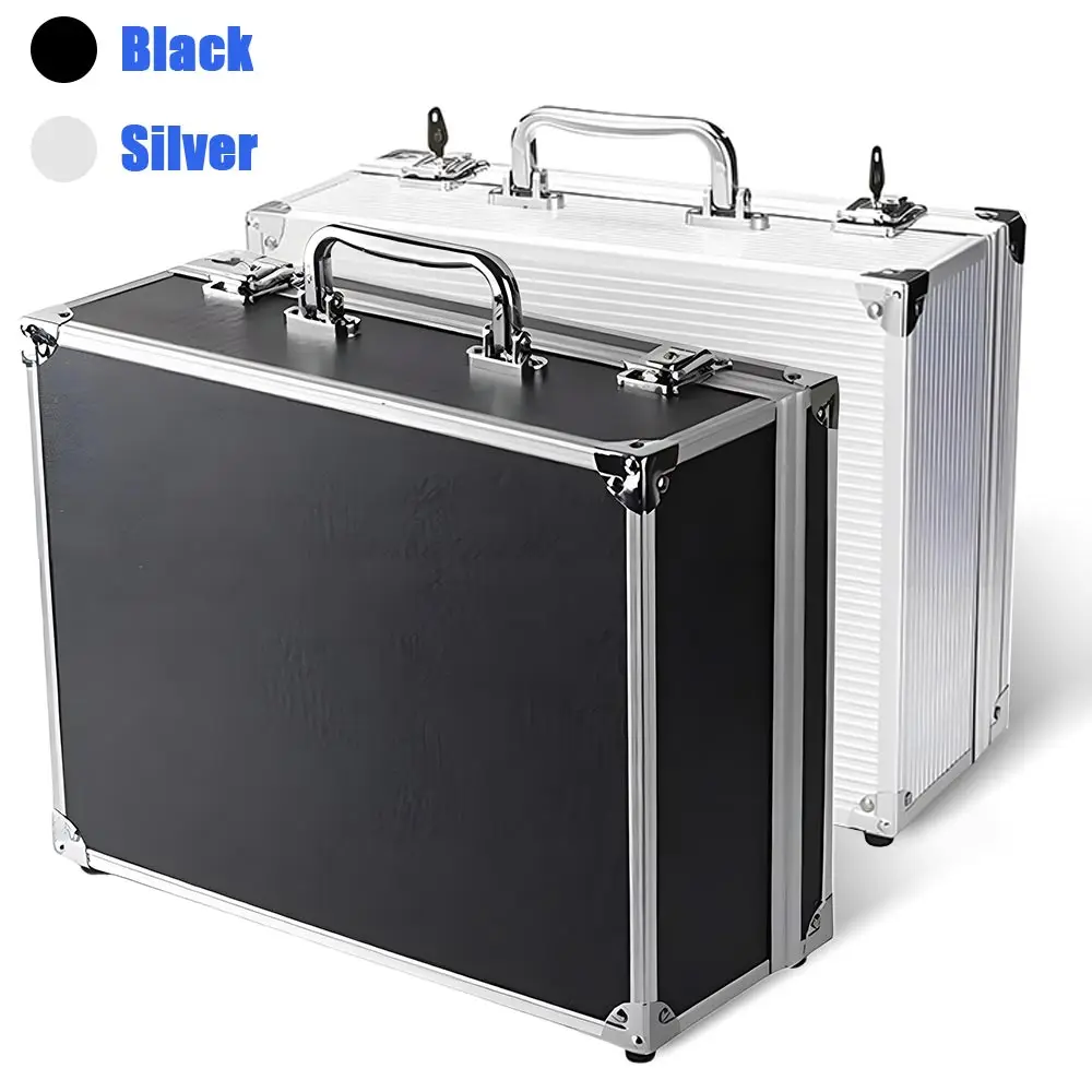Tattoo Kit Box Aluminum Tattoo Kit Carrying Case Machine Storage Case With Lock Key for Makeup Tools Tattoo Accessories