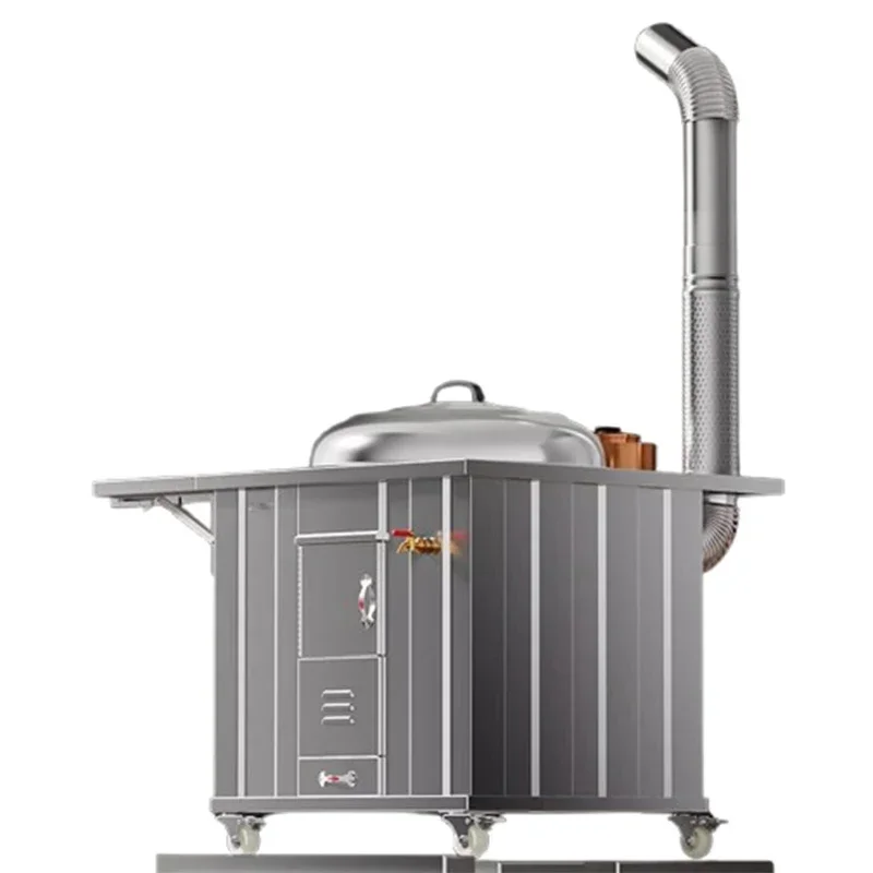 Nordic Multifunction Heating Stoves Heating Rural Cooking Stainless Steel Patio Heaters with Ovens Home Garden Varmefyring FYPH