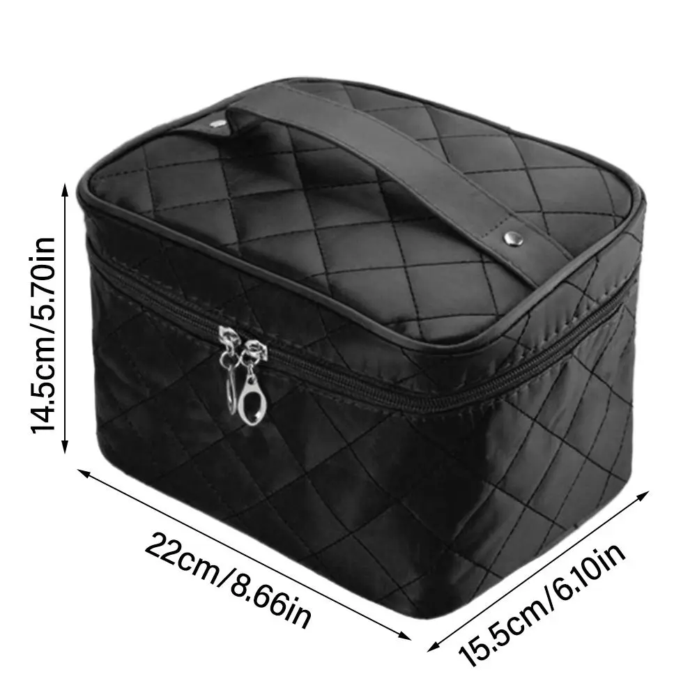 Travel Quilted Cosmetic Bag Multifunctional Large Capacity Waterproof Handbag Cosmetic Cases Women