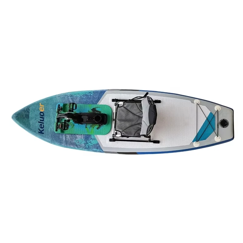 Factory Sale Inflatable Surfboard Waterplay Surf Fishing SUP Board Pedal Drive System With Latest Design in the World