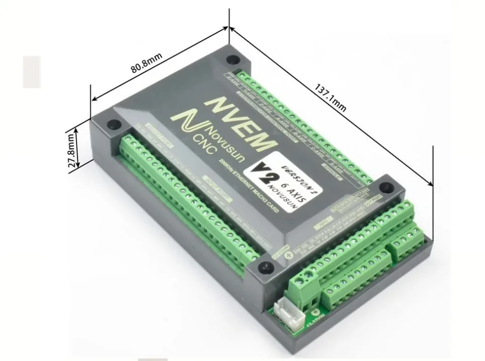NVEM V2.1 NVUM V2.1 NC Controller Kit Mach3 Motion Control System 3/4/5/6 Axis Card 6 Axis Handwheel Digital Display