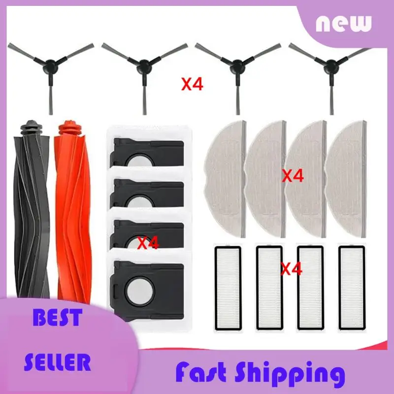 

Necessary For Dreame Mova S20 Ultra / RLM71CE Spare Parts Main Side Brush Hepa Filters Mop Pads Dust Bags Accessories
