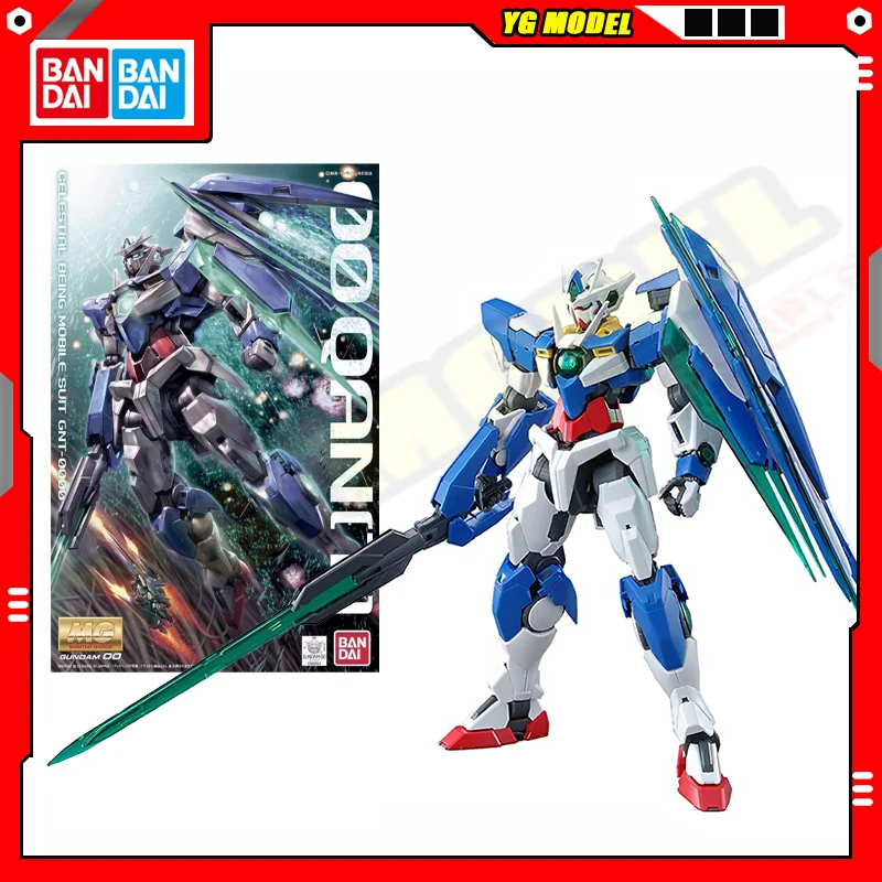 

BANDAI 00 Gundam MG 1/100 GN-0000 Quantum Type Qant Edition Standard Model Kit Assembly Strike Freedom Unicorn Figures Original