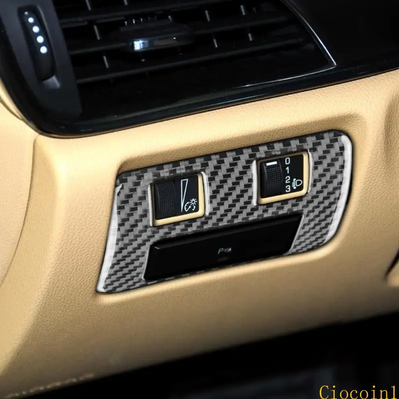 

Y1UB For ATS 2013-2019 Trim Sticker Trim Cover Carbon Fiber Decal Decoration Lightweight Interior Stylish Design Easy Install