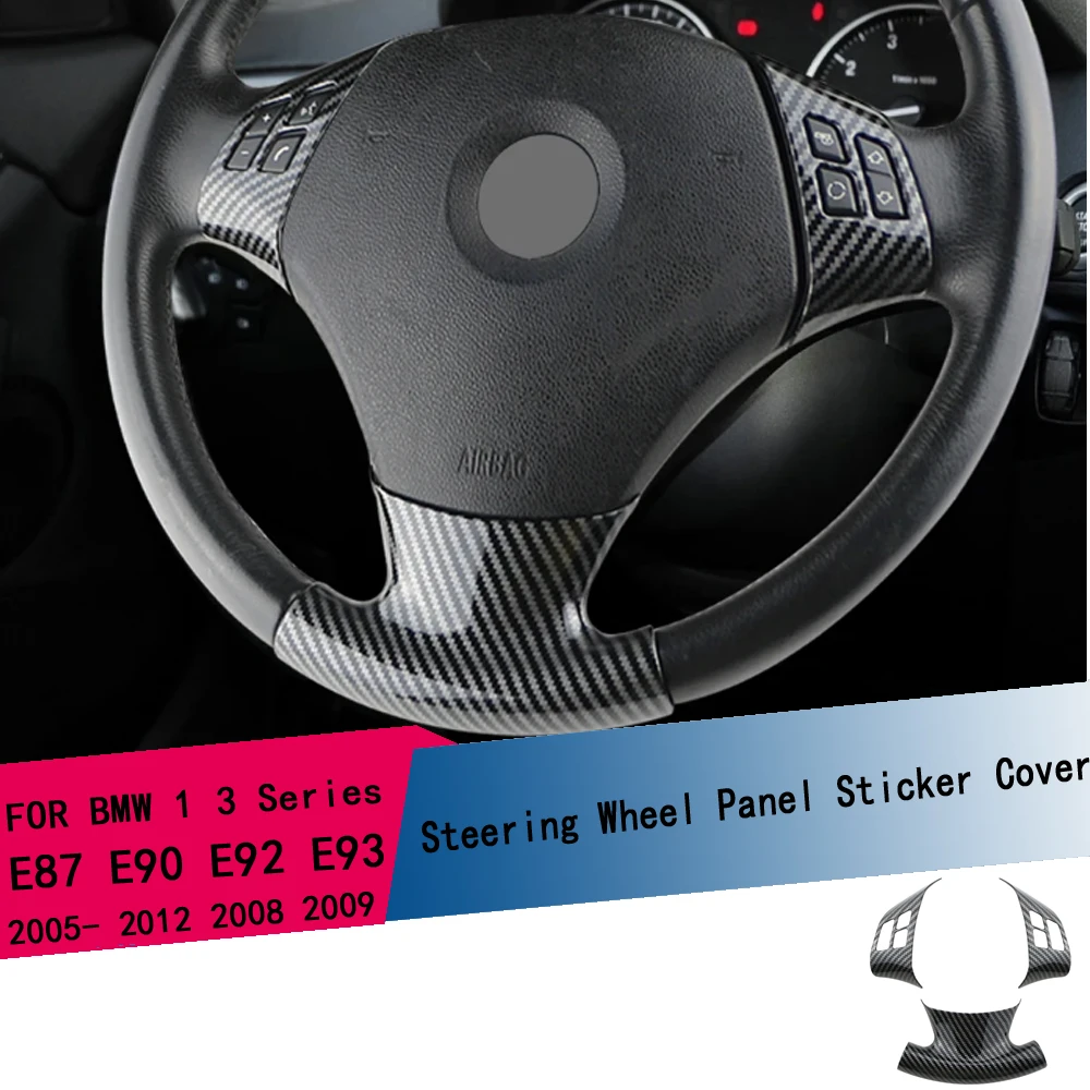 Lenkrad-Panel-Aufkleber Dekorative Abdeckung Styling-Zubehör für BMW 3er E90 E92 E93 2006-2012 X1 E84 2010 - 2013