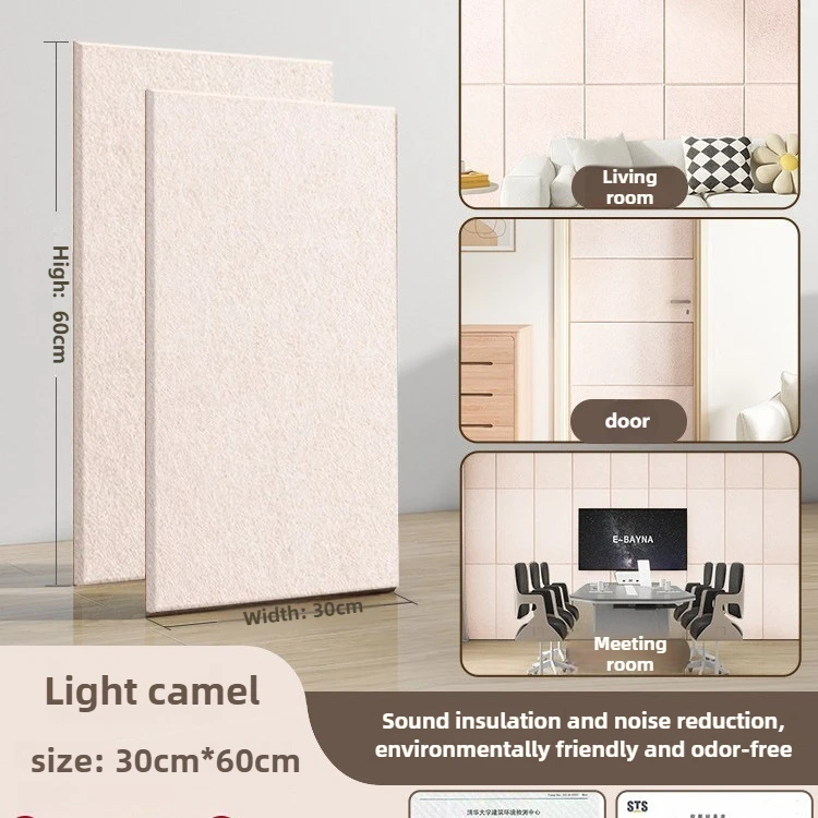 30x60cm 9MM Thick Acoustic Panels, Peel & Stick Sound Absorbing Wall Covering for Kitchen Living Room, DIY Noise Reduction Home