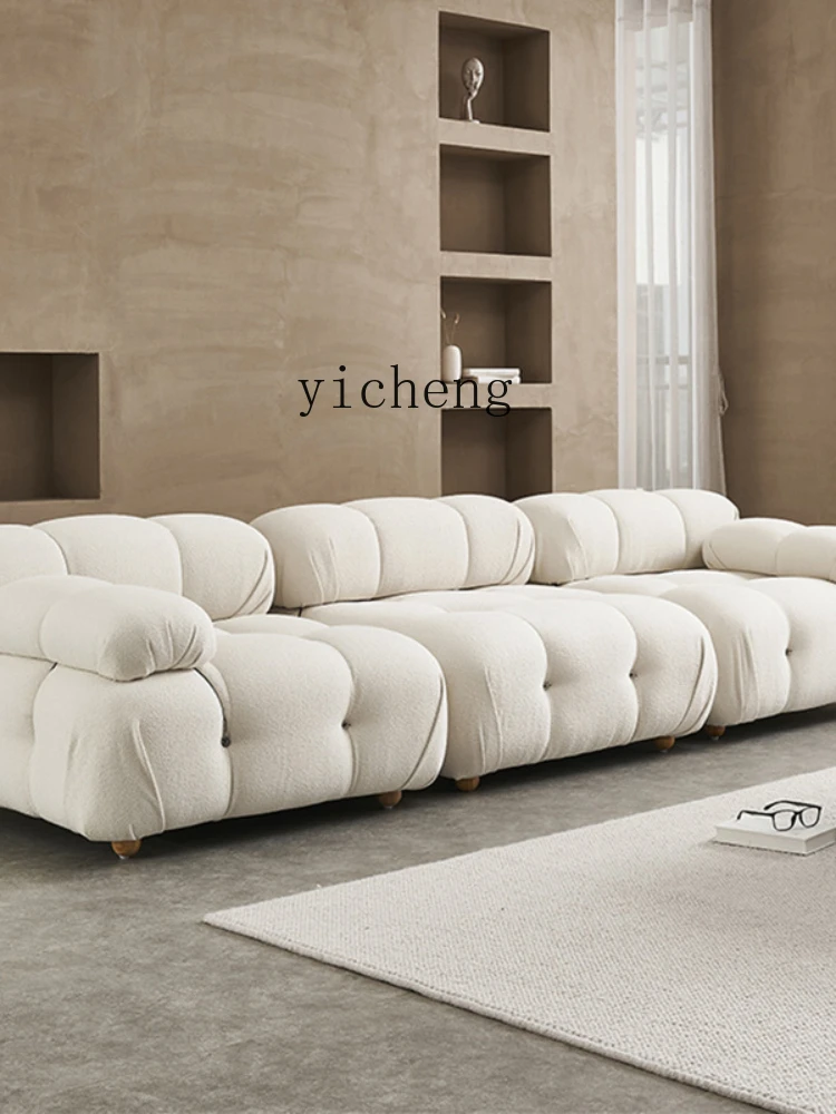 Xl Small Apartment Living Room Home Module Square Sofa Combination Bread Cashmere Fabric