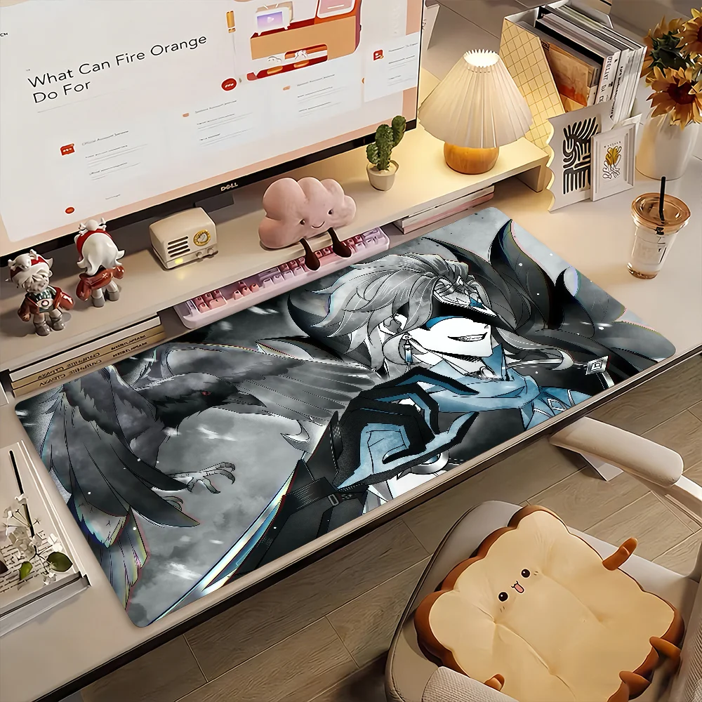 Mouse Pad Gamer Antiderrapante de Borracha Genshin Impact Dottore - Tapete de Mesa Grande para Computador, Decoração e Escritório