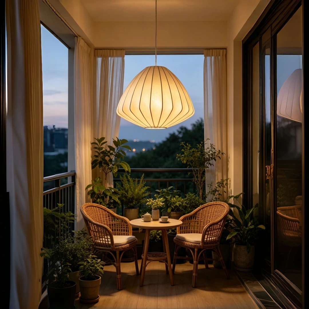 Nordic Cream Style Ribbed Pumpkin Pendant Light Modern Hanging Lamp for Living Room Bedroom Dining Room Kitchen CafeHome Decor