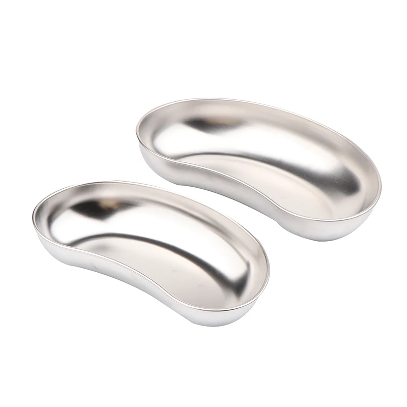 304 الفولاذ المقاوم للصدأ الكلى على شكل صينية معقمة جرة وعاء الحاويات زجاجة الملقط الطبية الأسنان الجراحية التجميل الوشم صينية