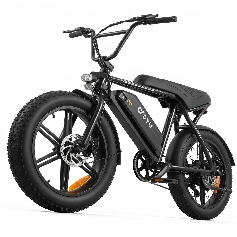 DYU BMX 20*3.0 Fat Tire Electric Bike E-Bike 624Wh Removable Battery 1000W Peak Motor Mountain Electric Bicycle for Adults image 1