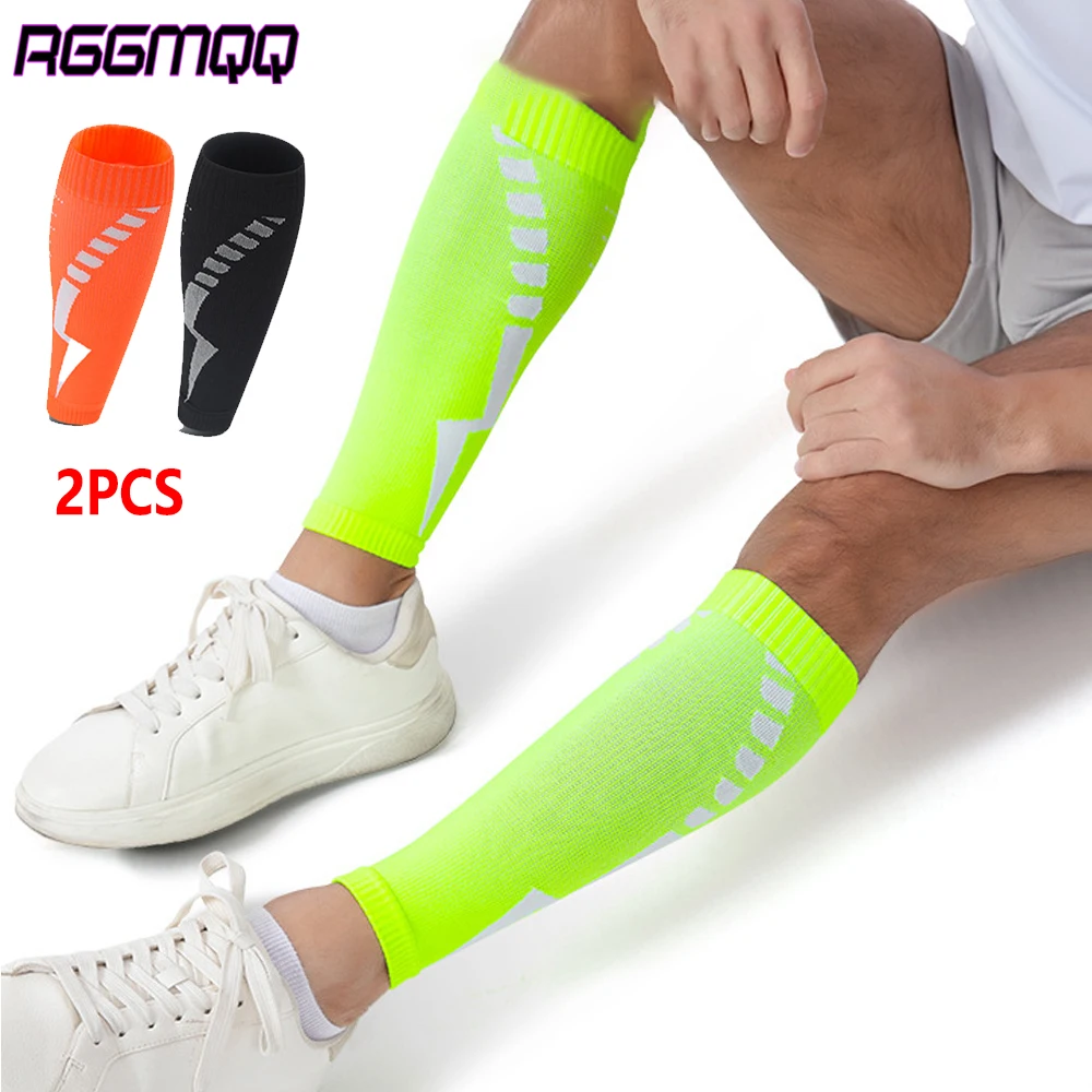RGGMQQ 2PCS Compression Calf Sleeves (20-30mmHg) for Men & Women Perfect Option to Compression Socks for Running Travel Nursing
