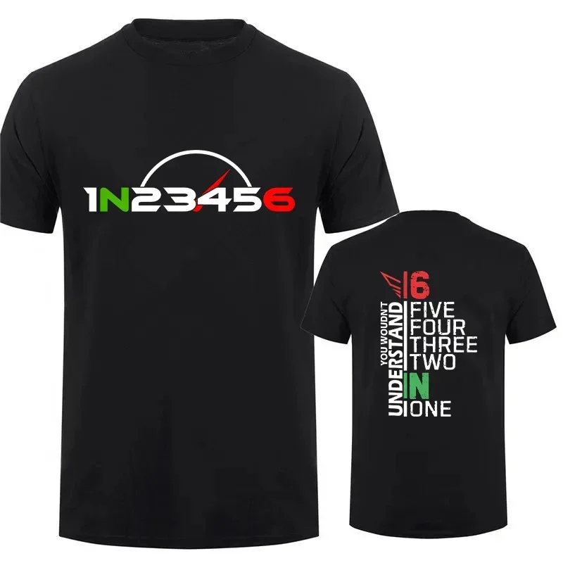 Motorcycle Equipment 1N23456 Men's Design T-Shirt - Used for Motorcycles, Cars, Motorcycle Speedometers. Personalized Printed Ga