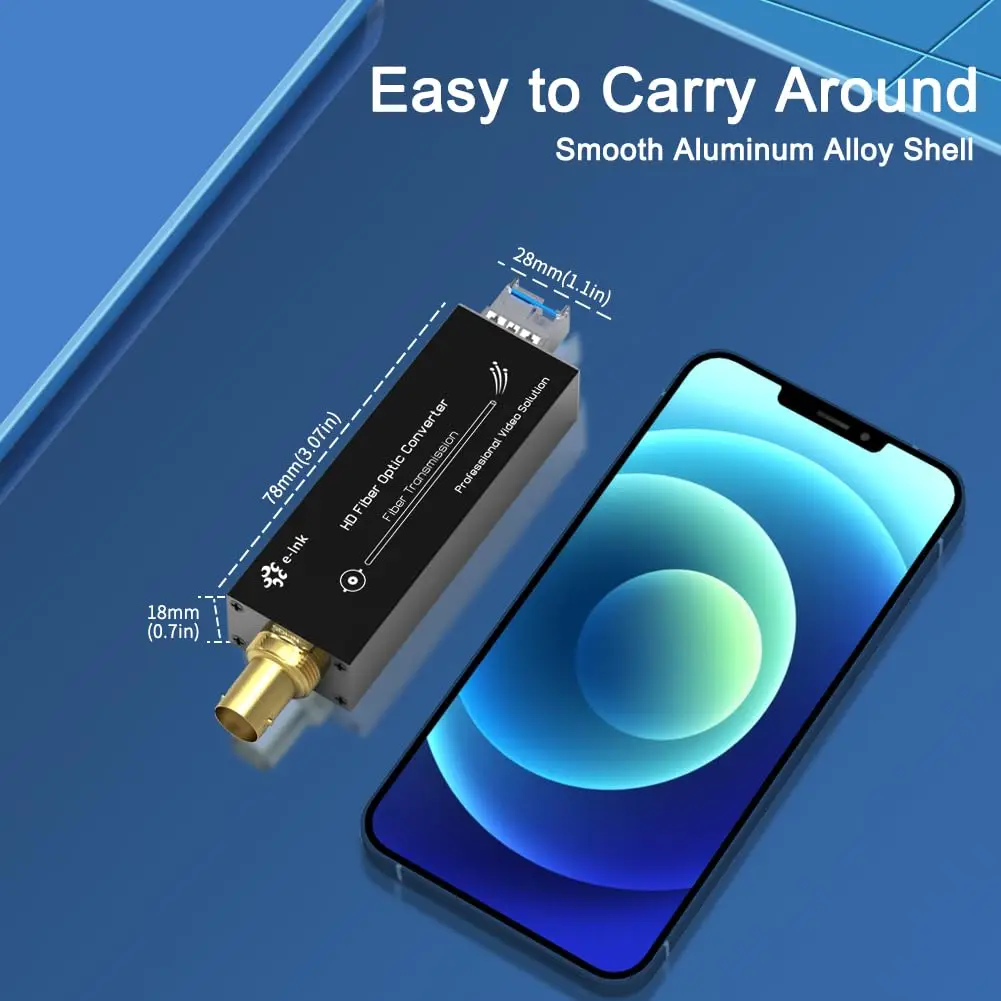 HD SDI 3G SDI Fiber Optic Converter Single Fiber LC 20KM Video Extender TX RX Unidirectional Bidirectional Single Mode