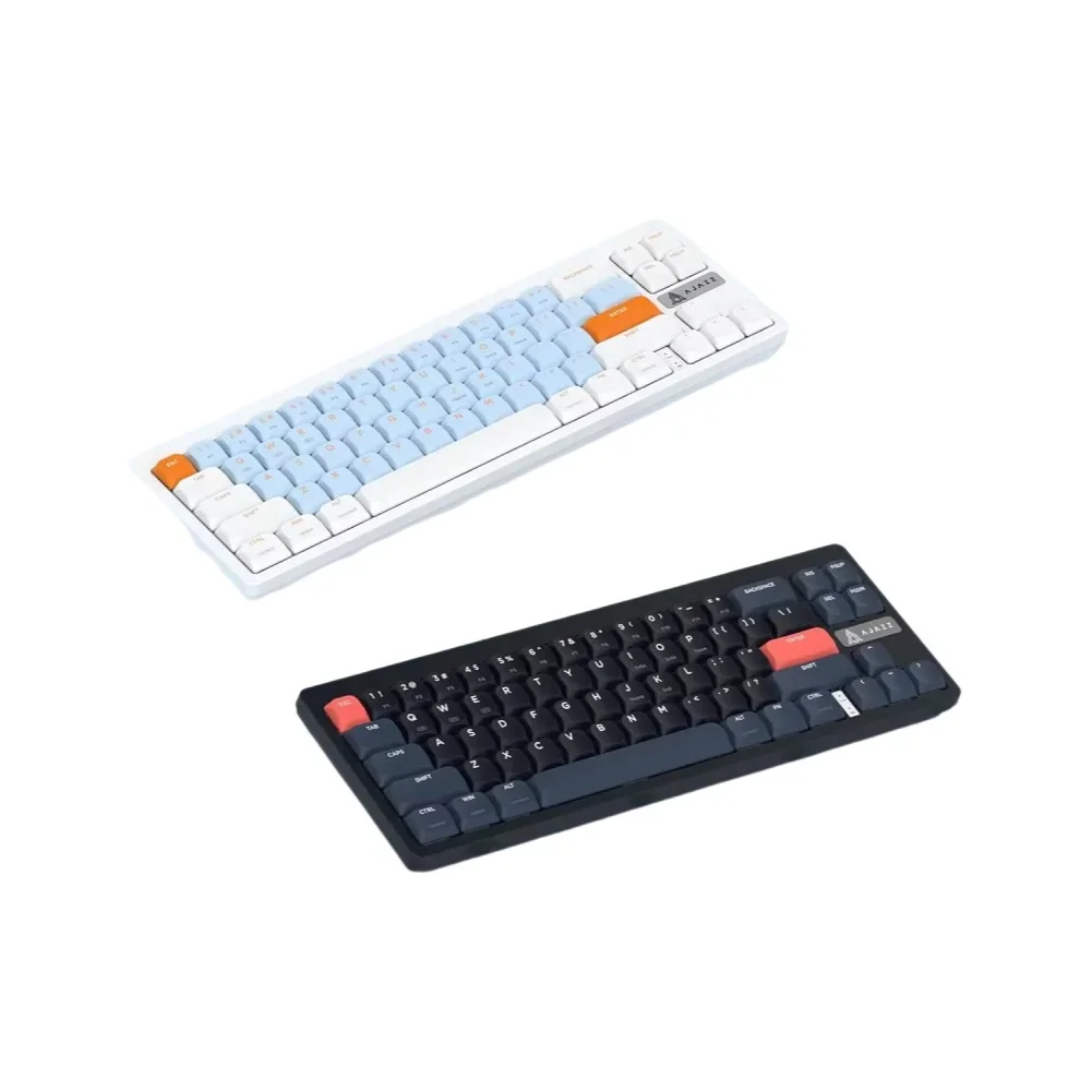 AJAZZ AKL680 65% Mechanical Gaming Keyboard Ultra-slim Wireless 2.4G Bluetooth 5.1 Low Profile Keyboard for Mac Windows Laptop