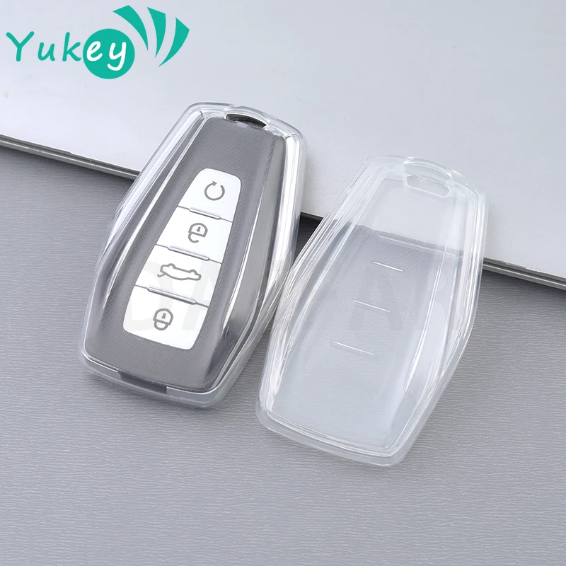 For Geely Emgrand X7 EX7 Coolray 2019 - 2020 TPU Car Remote Key Case Cover Holder Shell Auto Styling Fob Accessories