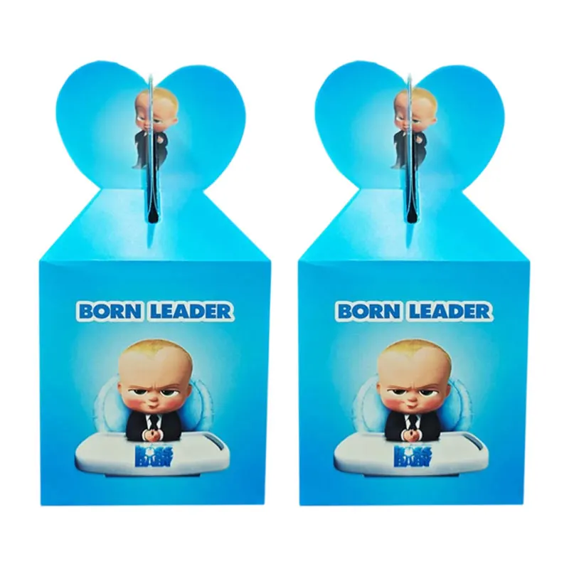 Blaues Little Executive Baby B-BOSSED Duschparty-Dekorationsset mit Einwegteller, Bechern, Servietten, Banner und Ballons für Geburtstagsfeiern – Detail 19