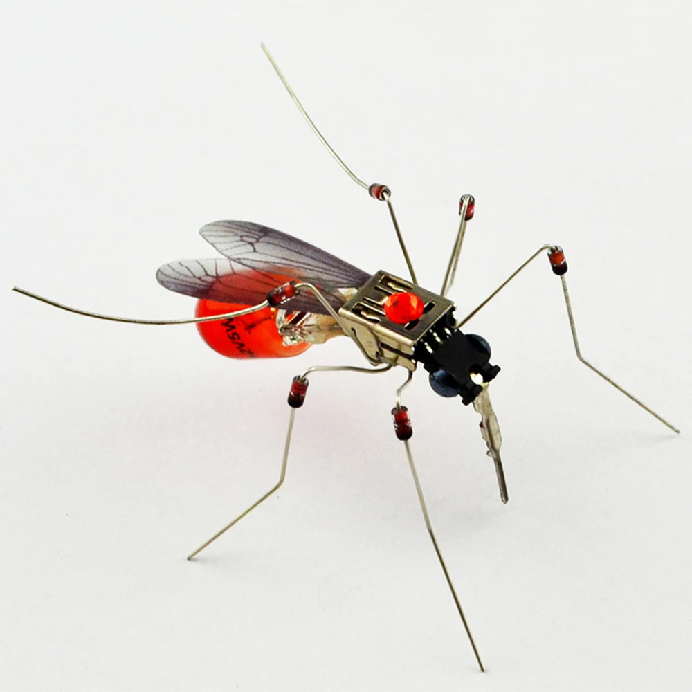 Modello di zanzara Macchinari in metallo Puzzle Giocattoli scientifici per bambini Kit di apprendimento tecnologico STEM fai-da-te Giocattoli educativi per bambini