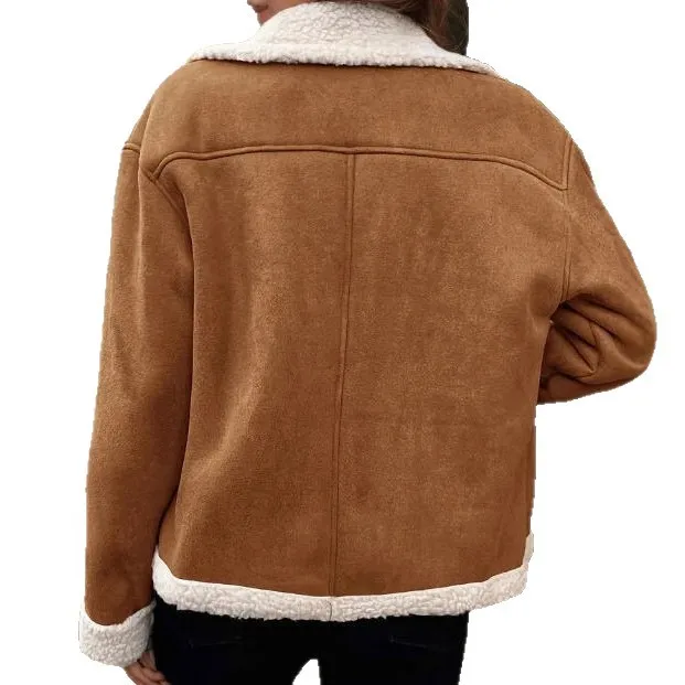 เสื้อโค้ทขนแกะเทียมสไตล์วินเทจสำหรับผู้หญิง ฤดูหนาว ปี 2026 แจ็คเก็ตขนปุย อุ่นสบาย หรูหรา สวมใส่สบาย