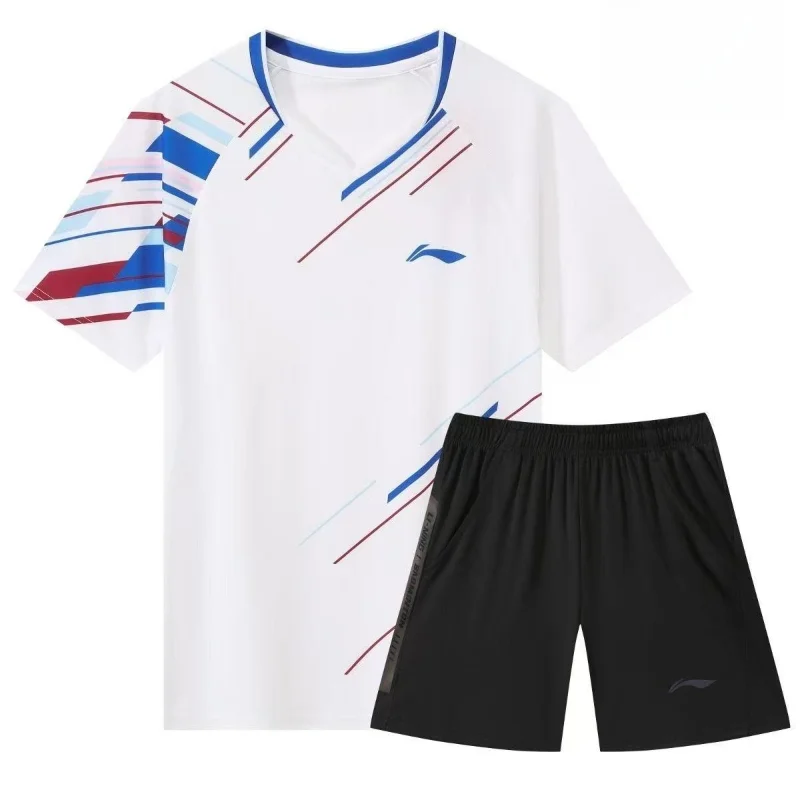 New Badminton Table Tennis Sportswear Short-sleeved Clothes Breathable Quick-drying Technology Sweat-absorbent T-shirt Tops