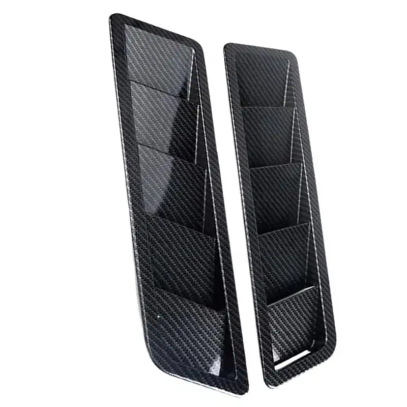 Strange Air Flow Intake Scoop Carbon Patterned Car Bonnet Hood Hood Vent Louver Cooling Panel Cover Automobile Parts view 5