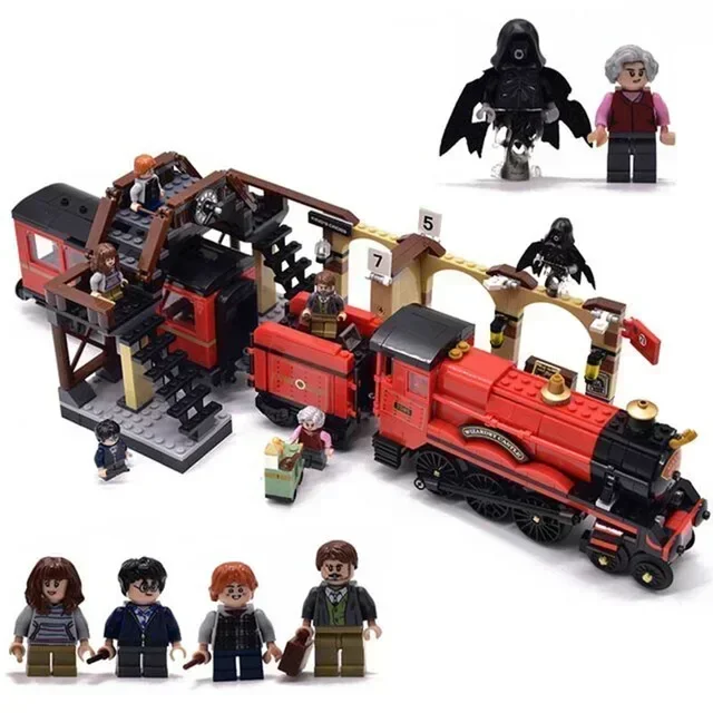 Ritterbus Quidditch-Wettkampf-Zimmer-Modell Baustein-Set Anime-Buch-Spielzeug für Geburtstagsgeschenke