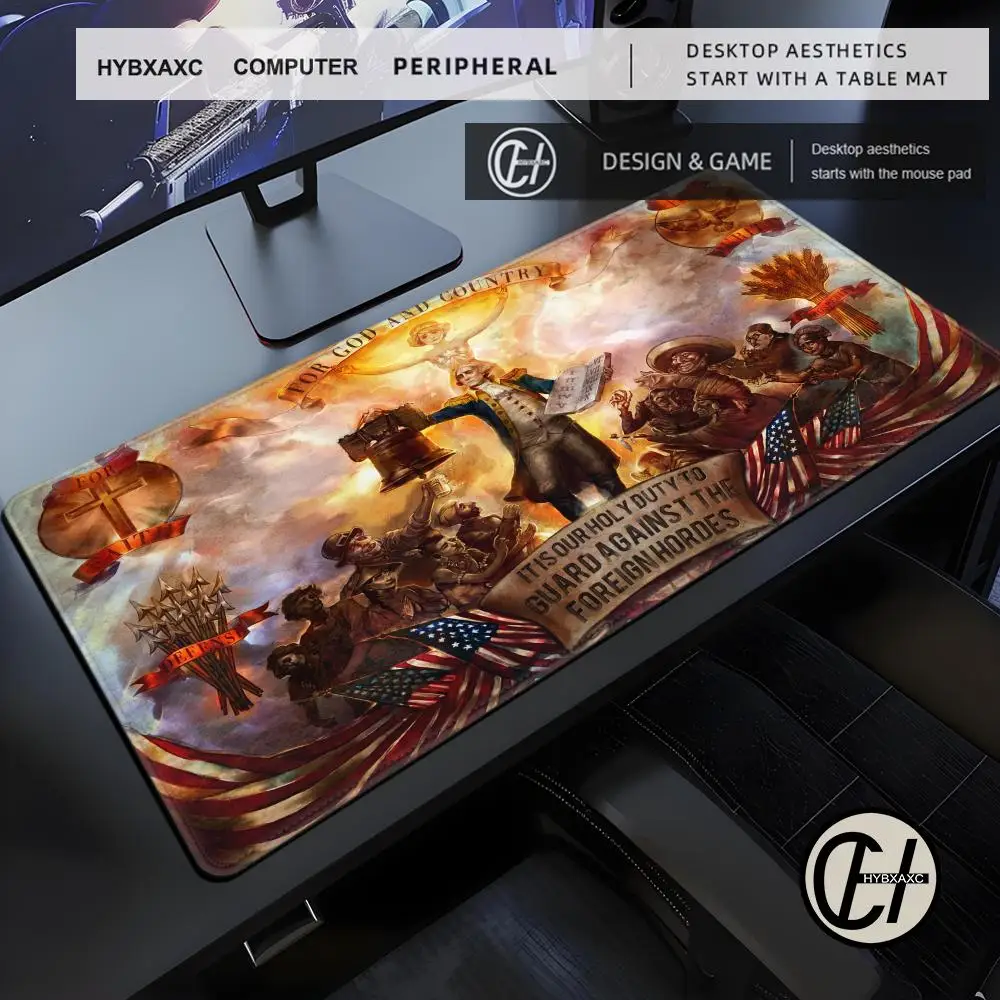 

XXL Laptop HYBXAXC Anime Deskmat Locking Edge Table Mat Rubber Mouse Mat B-Bioshocks Keyboard Carpet Mouse Pad Office Pc Deskmat